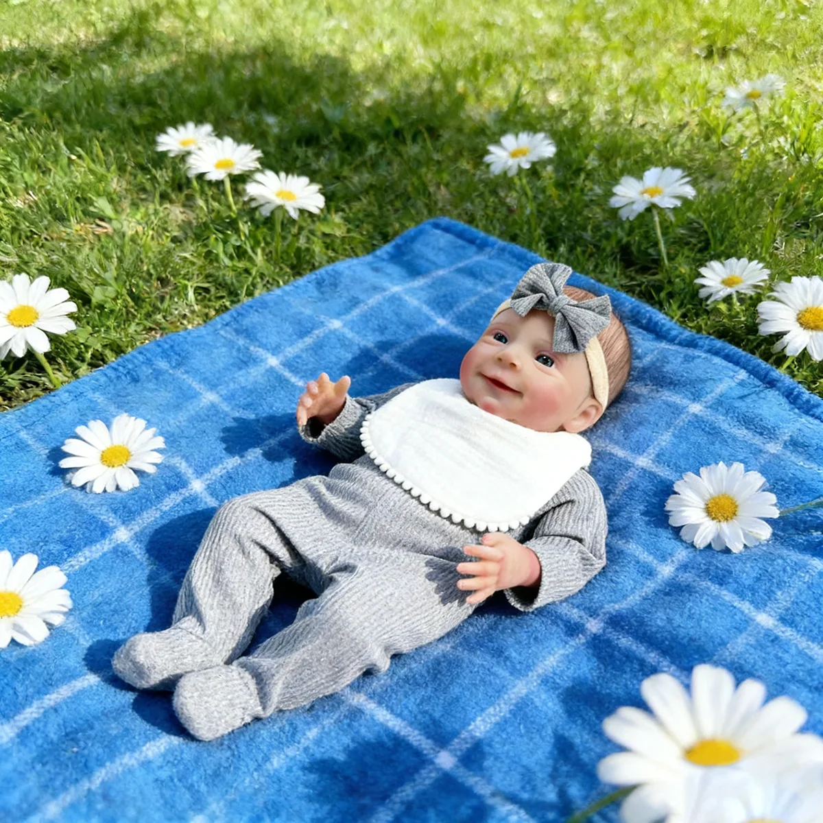 19inch Sebastian Reborn Doll with Soft Cloth Body Multi-Layer 3D Skin Painting Hand-Drawn Hair And Visible Veins for Lifelike Cu