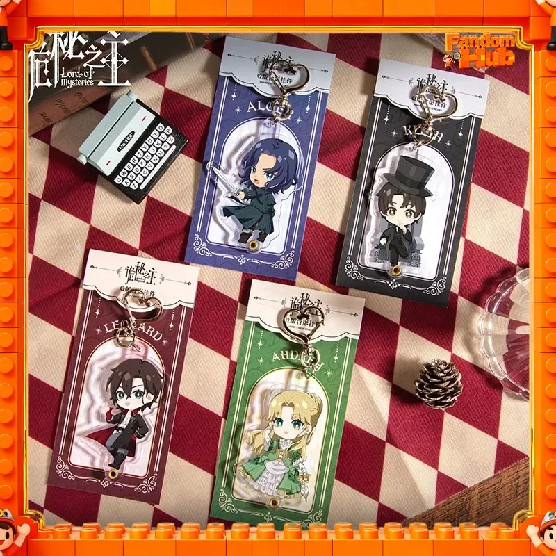 

Genuine Lord Of Mysteries Anime Goods Klein Moretti Audrey Leonard Alger Acrylic Chibi Anime Keychain Charm Toy Fans Gift
