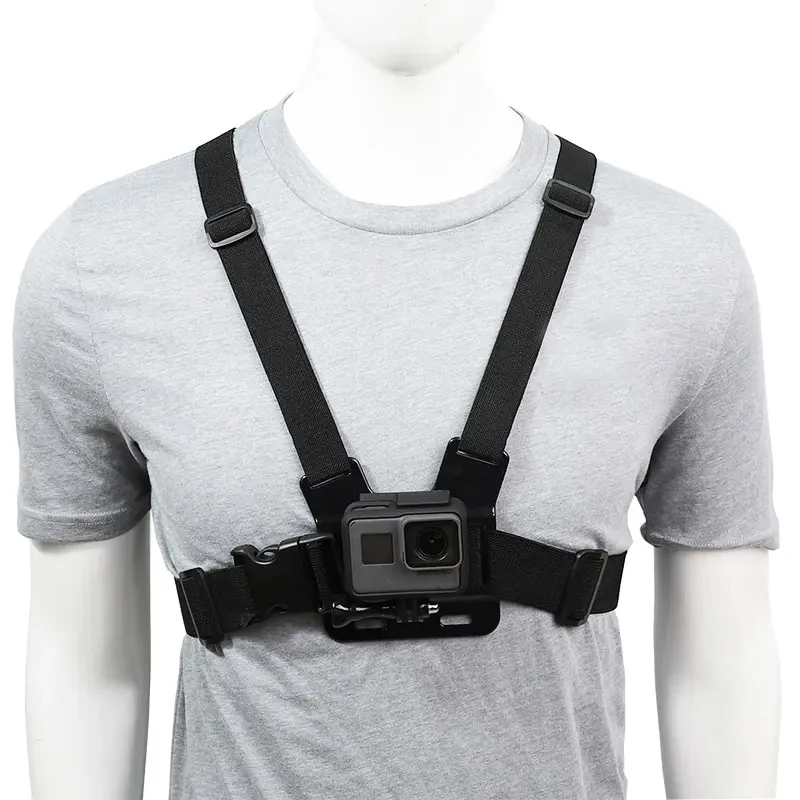 Chest Strap Mount Belt for Gopro Hero 12 11 10 9 Insta360 X3 X2 DJI OSMO Action Camera Harness for Go Pro SJCAM EKEN Accessories