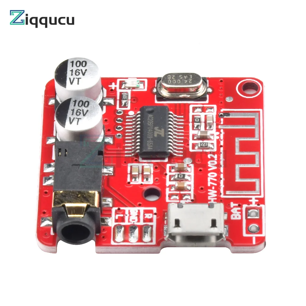 3.7V 5V Bluetooth 4.1 Audio Receiver Board MP3 Lossless Decoder Module Wireless Music Player 3.5MM For XY-BT-Mini AUX Jack