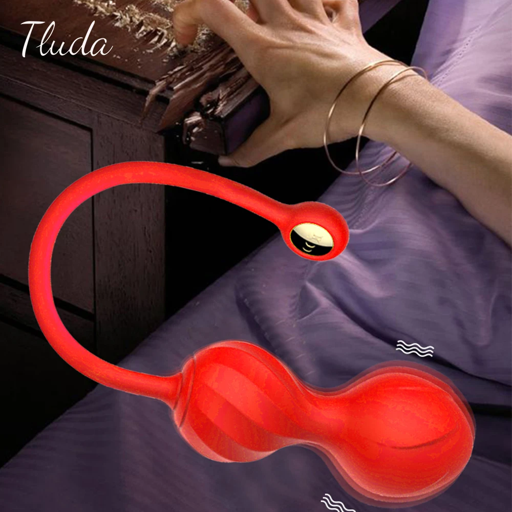 APP Control Tragbare Vibrierende Vaginal Ball Perlen Silikon Smart Geisha Kegel Ball Vagina Straffung Exerciser Sex Spielzeug Frauen