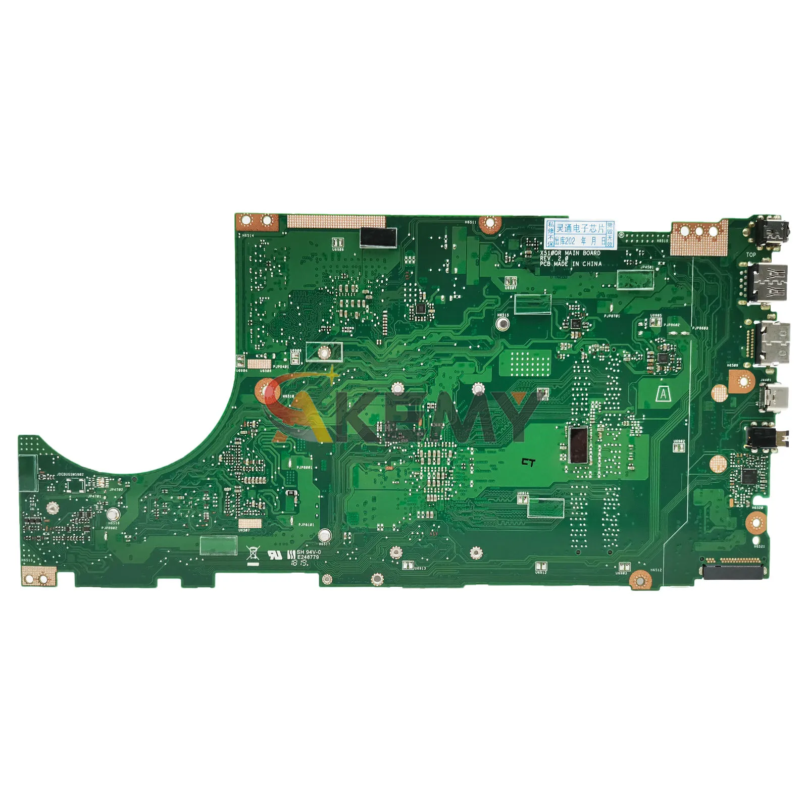Placa base para ordenador portátil X510QR para ASUS VivoBook A510Q X510QA F510Q X510Q X510QR V580Q con CPU A10 A12 100% pruebas OK stk
