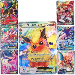 PTCG Umbreon Sylveon Espeon Eeevee EX Cards Anime Games Toys Hobbies High Quality Textured Flash Collector Card Birthday Gift