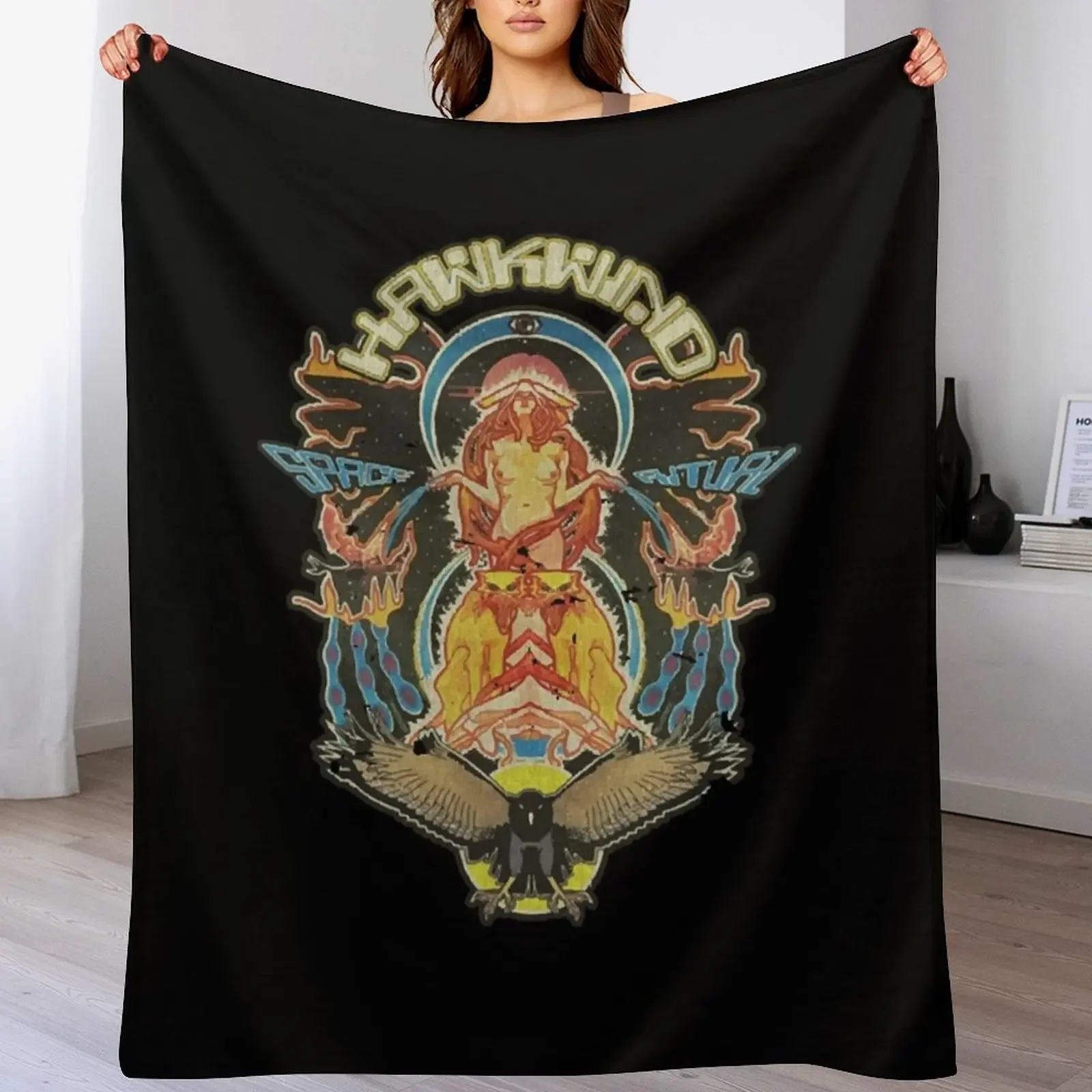 

Space Ritual 1973 Throw Blanket Weighted blankets ands Decorative Sofas Camping Blankets