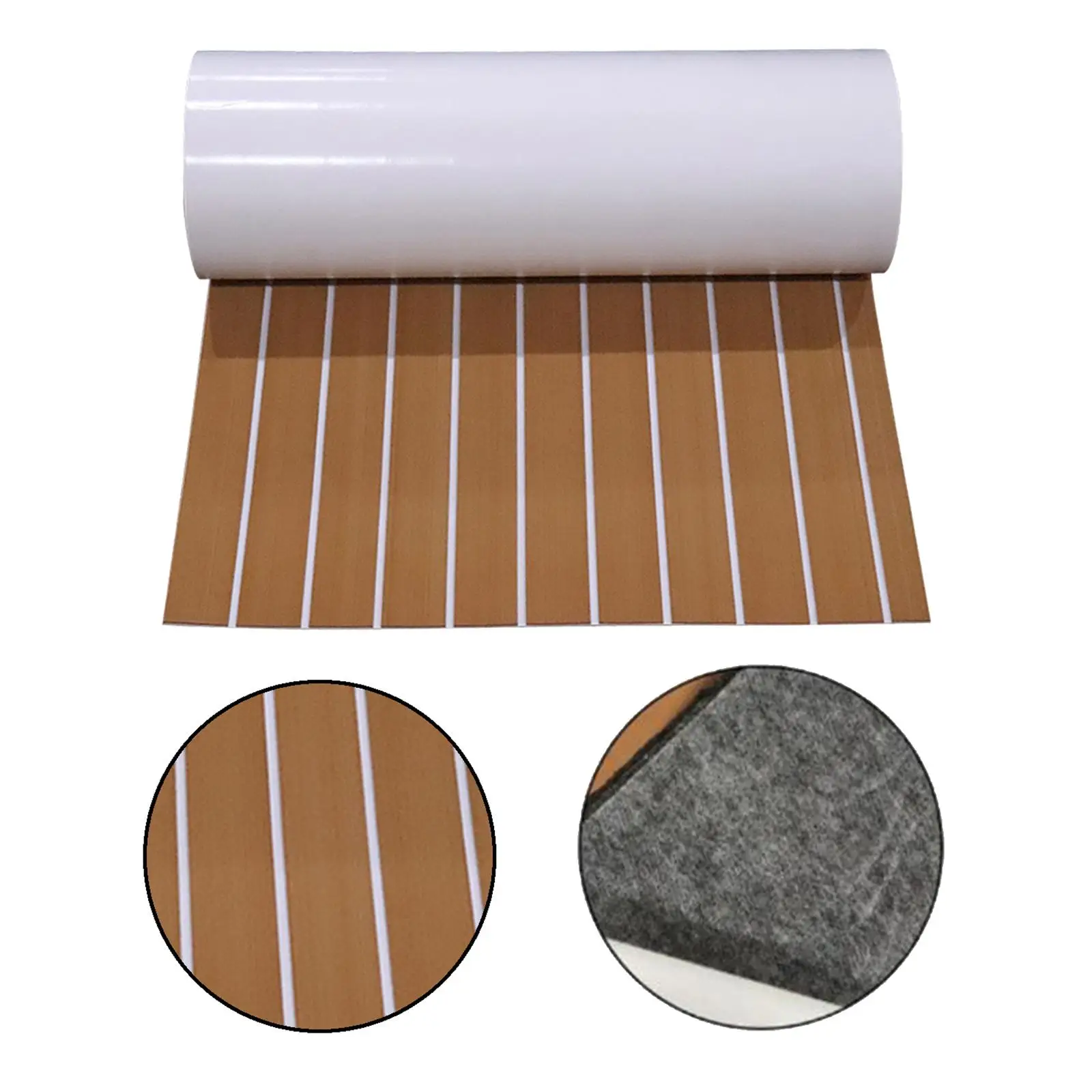 

EVA Boat Marine Yacht Flooring Mat Faux Teak Decking Sheet Self-Adhesive