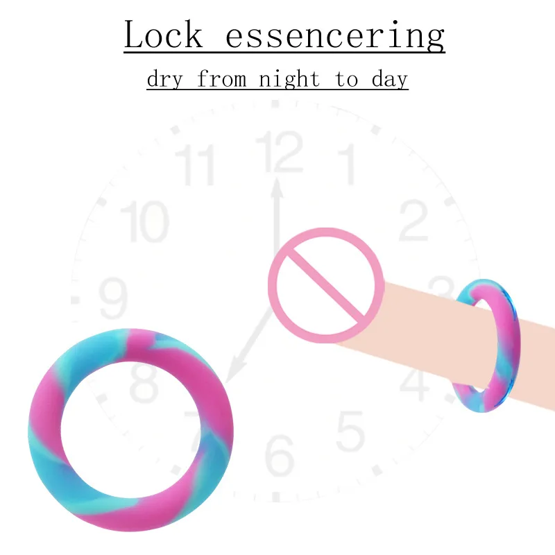 S/M/L Silicone Penis Cock Ring Sex Toys For Men Delay Ejaculation Dick Erection Semen Lock Rings High Elasticity Time Lasting