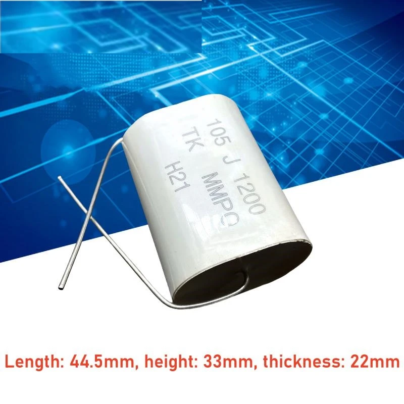 2PCS MKP 1.0uf 105 1uf 1200v 1000v 1kv Axial film capacitor