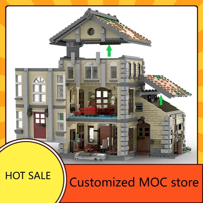 2814PCS  Family House MOC  Holiday Puzzle  StreetView CityArchitecture Collection Series Christmas Birthday Gift for Kids Age