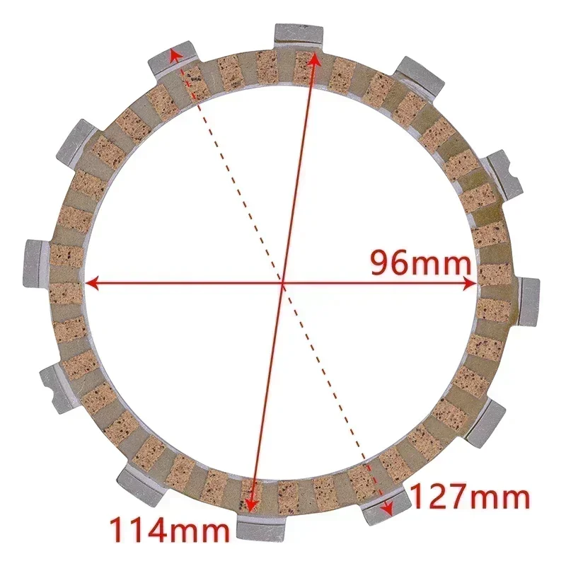 Motorcycle Accessories Kelaf Fiber Friction Clutch Plate For SUZUKI TS200 TS 200 89-94 GSX250 GS25X GSX 250 80-83 GSX250E GJ53B