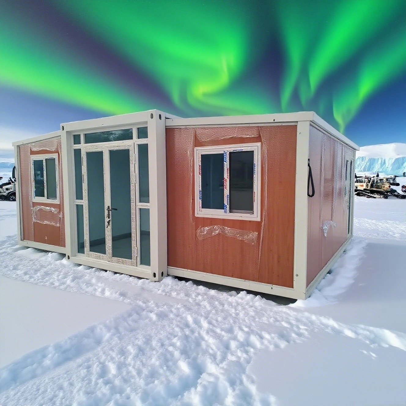 Factory Direct Delivery 2 Bedroom Mobile Modular Double Wing Expandable Folding Container House Foldable Living Expansion Room