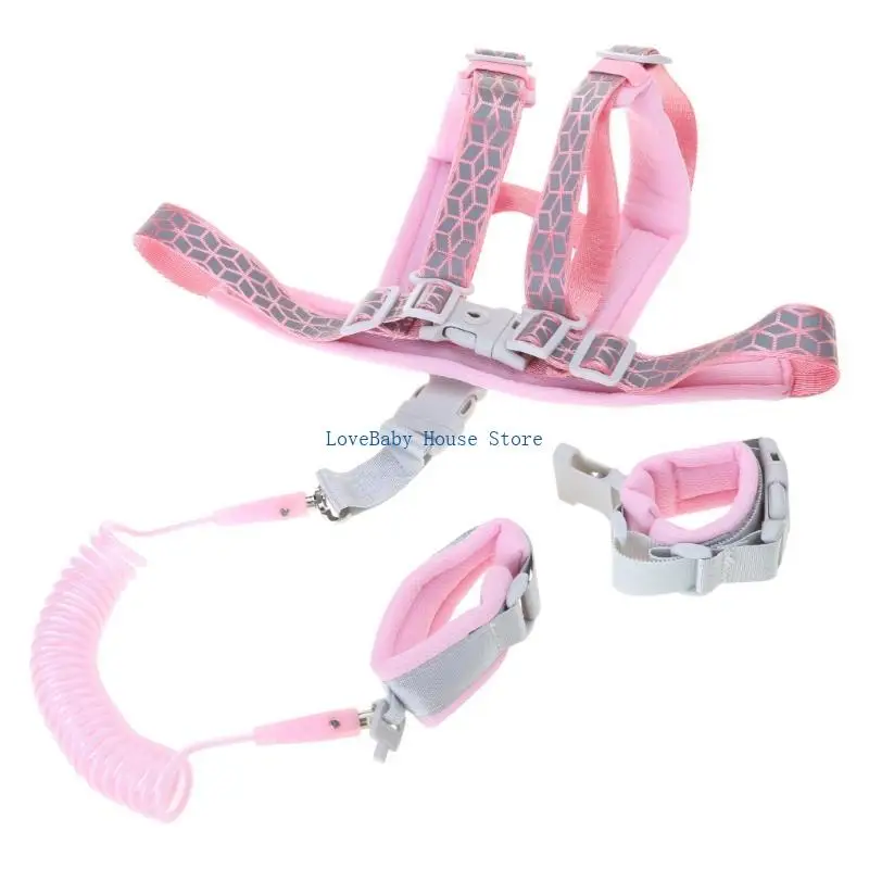 

BX0D Baby Anti Lost Wrist Link Strap Outdoor Kid Toddler Safety Reflective Back Belt