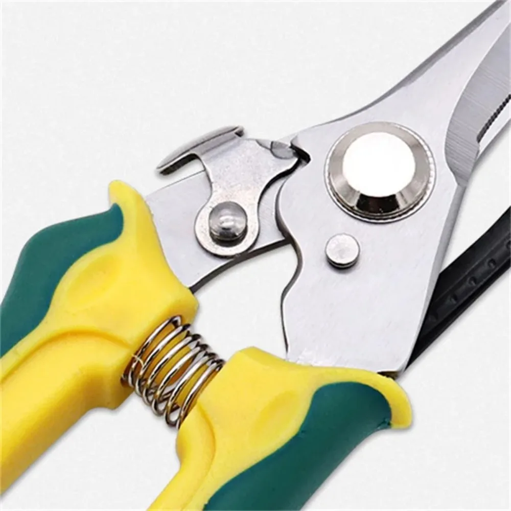 Garden Scissors Professional Sharp Bypass Pruning Shears Tree Trimmers Secateurs Hand Clippers For Garden Beak Scissors