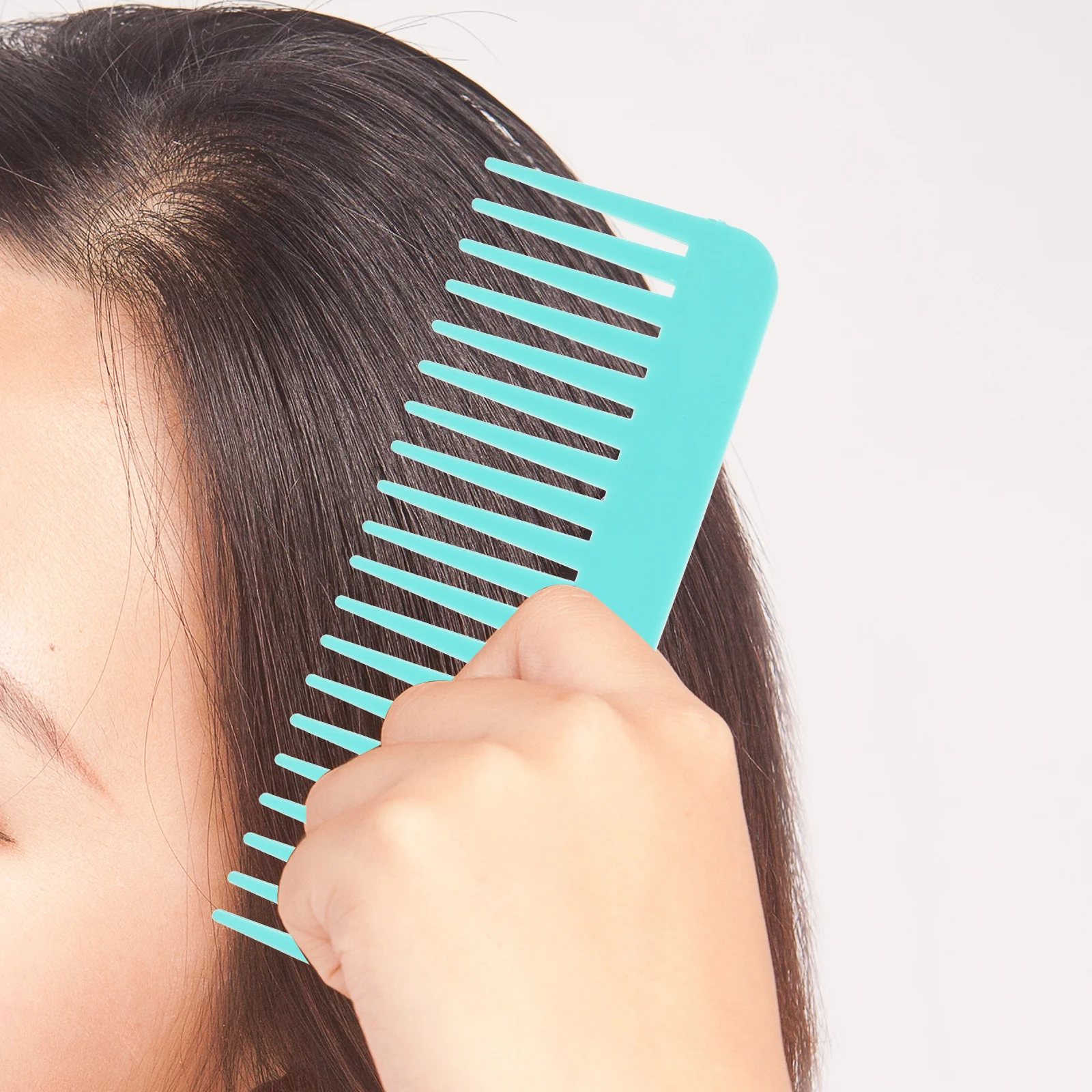 

2Pcs Anti-Knot Hair Detangling Comb Wide Tooth Comb Pain-Free Hair Styling Tool for Home Salon Women Men Children