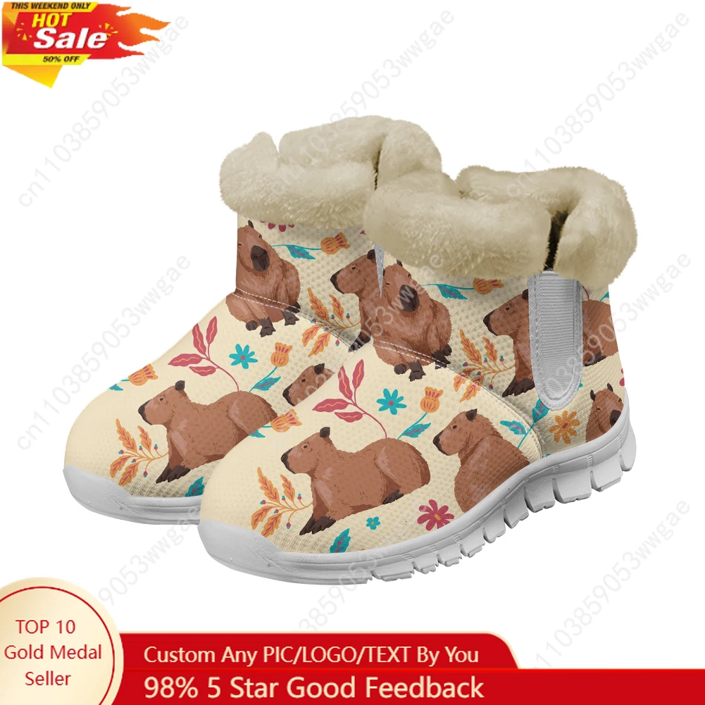 Capybara Snow Boots Warm Boot Mens Womens Teenager Shoe High Quality Casual Lightweight Couple Sneakers Tailor-made Sports Shoes