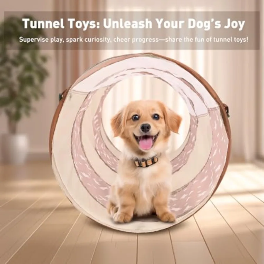Kinderspiel-Tunnelspielzeug für Kleinkinder von 1–3,9 x 45,7 cm, Pop-up-Krabbel-Tunnelzelt für Jungen und Mädchen, Spieltunnel für Kinder zum Krabbeln