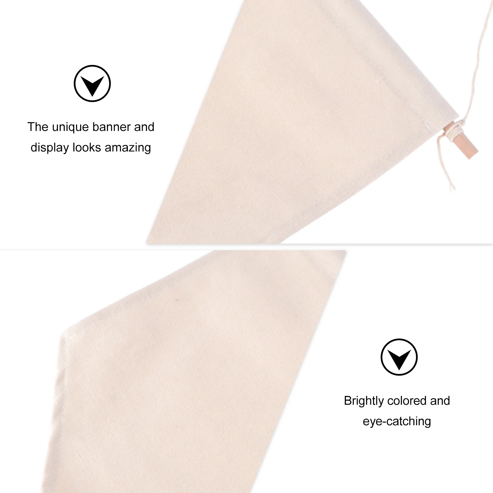 

Quality Canvas Wall Banner Pennant Display for Badges Creative Art Decor