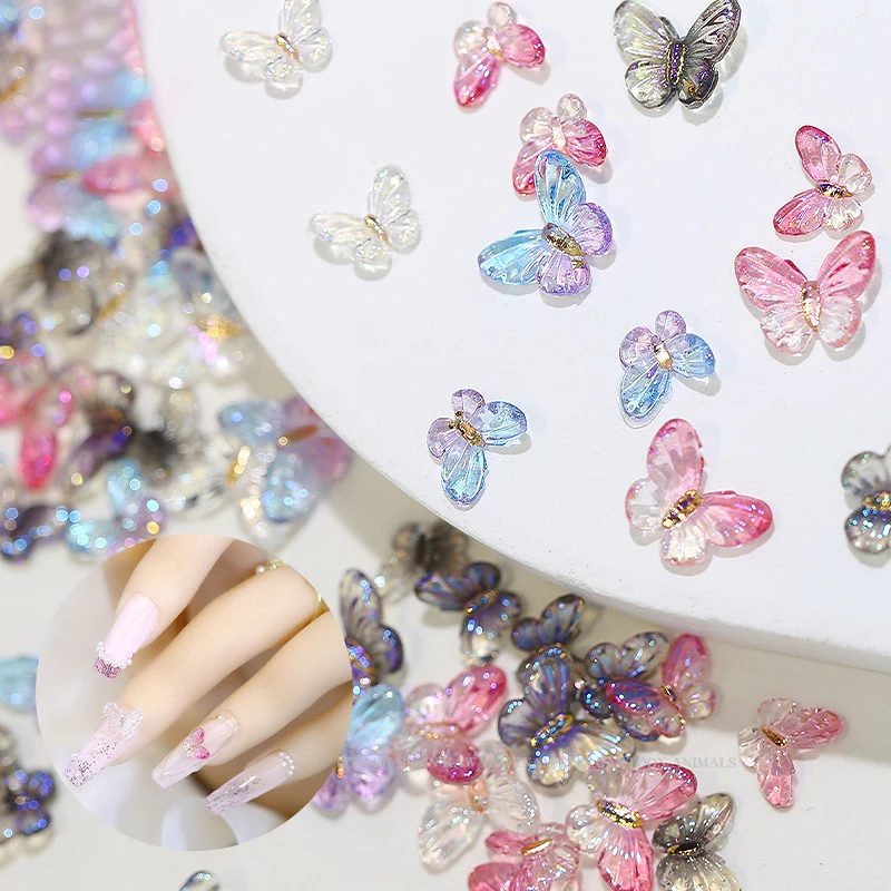 

Exquisite 3D Dried Flower Nail Art Decorations - Delicate Pink Flowers for Charming Manicures