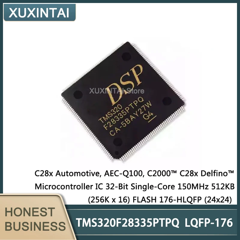 

5Pcs/Lot New Original TMS320F28335PTPQ TMS320 Microcontroller IC 32-Bit Single-Core 150MHz 512KB (256K x 16) FLASH 176-HLQFP