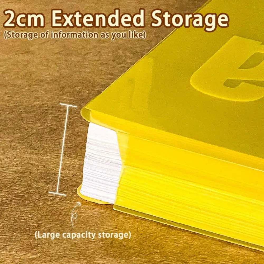 New A4 File Bag Waterproof Dual Use Writing Board Lightweight Transparent Test Paper Storage Clip School Office