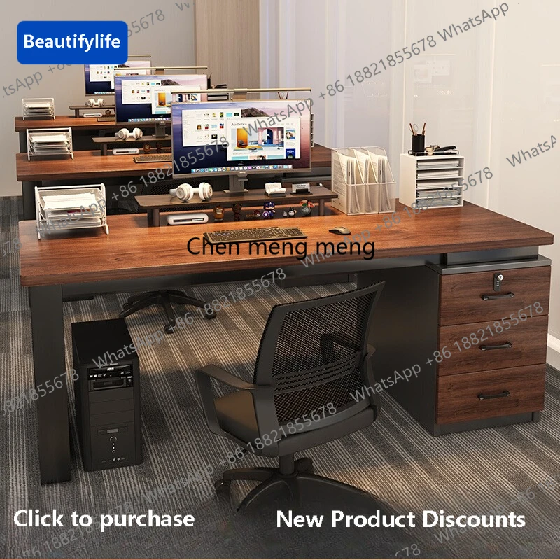 

A56 Эстетичный забавный офисный стол с ящиками, деревянный, для учебы, туалетный, дизайнерский, для приемной, Scrivania Da Ufficio Furnit