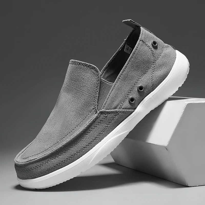 New Arrival Spring Summer Comfortable Casual Shoes Lightweigh Mens Canvas Shoes for Men Slip-On Brand Fashion Flat Loafers Shoes