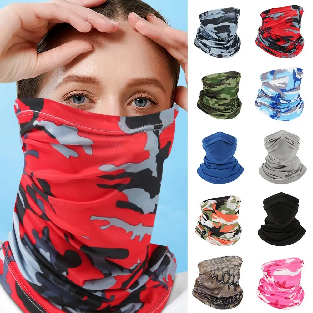 1pc Unisex Riding Scarf UV Breathable Face Guard Quick drying Neck Tube Outdoor Cycling Motorcycle Fishing Headscarf