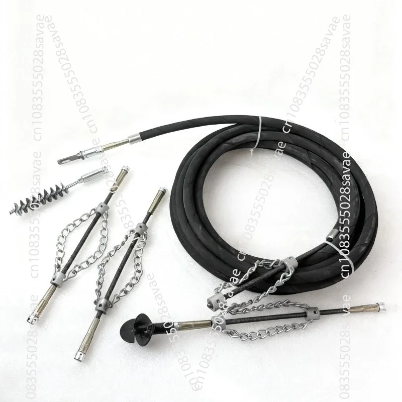 Upgraded Electric Drill Sewer Dredging Tool – High-Pressure Flexible Pipe for Oil Stain & Hard Object Clogs