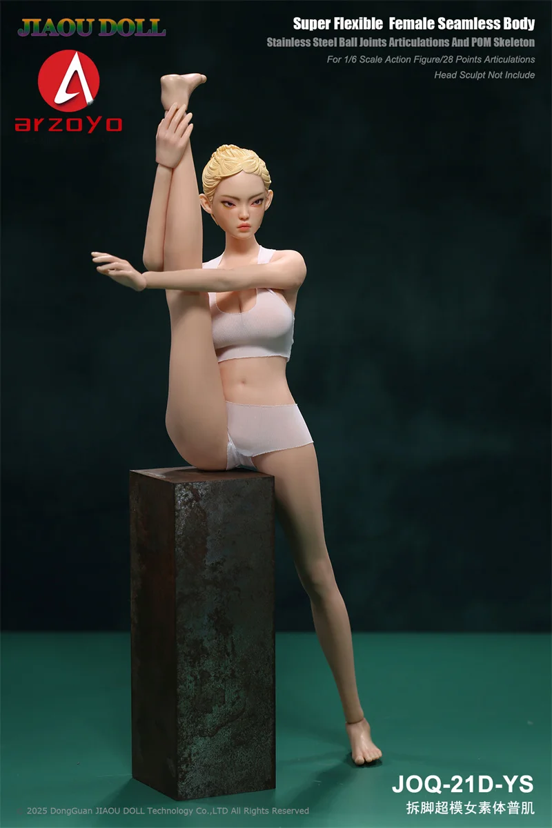JIAOU BAMBOLA JOQ-21D 1/6 Piede Staccabile Senza Soluzione di Continuità Corpo Femminile Senza Testa 12 "Supermodelo Gambe Lunghe Ragazza Action Figure Bambole Giocattolo