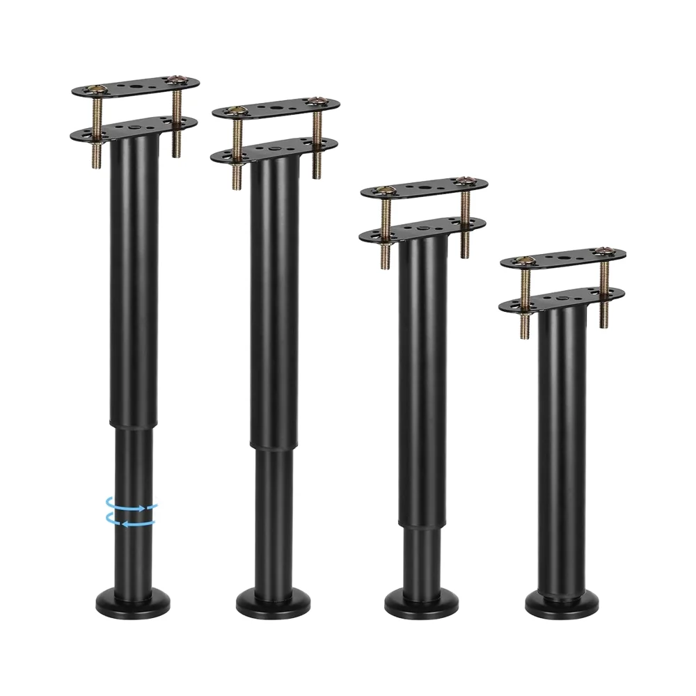 

Adjustable Modern Bed Frame Support Legs 7 "-13" Heavy Duty Metal Bed Center Slat Support Legs Black Living Room