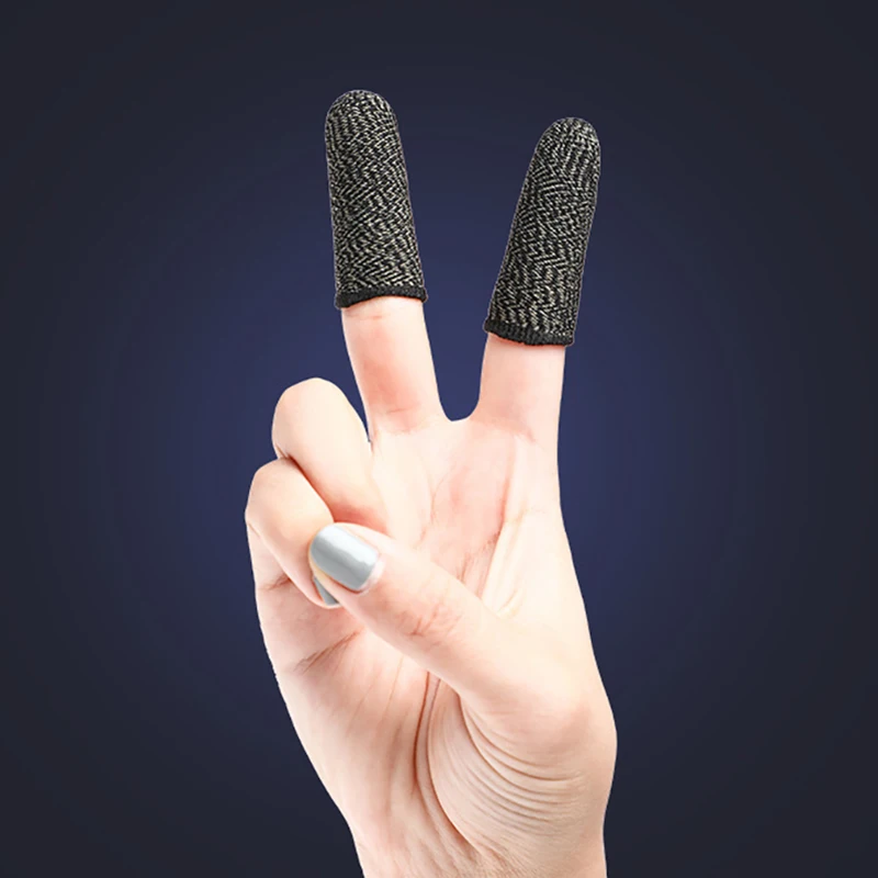 

5 Pair Mobile Game Controller Finger Sleeve Sets, Anti-Sweat Reusable Waterproof Breathable Full Press Screen Finger SetJAS