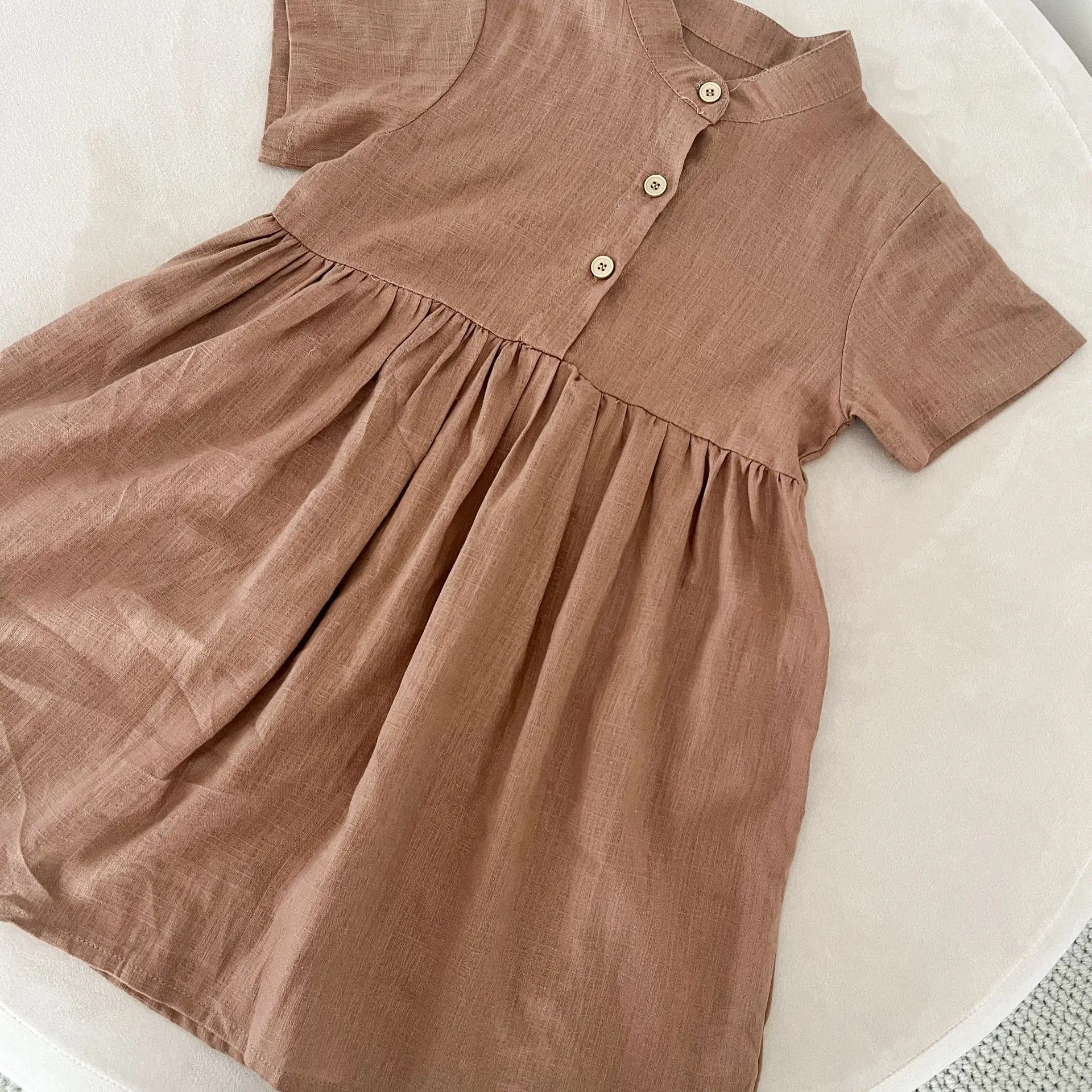 فساتين للفتيات الصغيرات صيف جديد 2025 فستان للفتيات الصغيرات مقاس 4-5t 1 2 3 6 7 8 9 10 11 12 سنة ملابس للعطلات #2