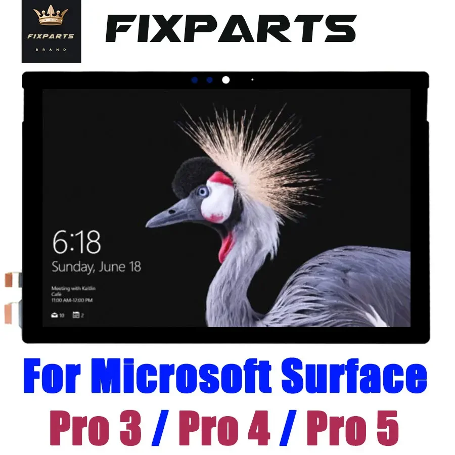 High Quality For Microsoft Surface Pro 3 LCD Pro 4 Display Touch Screen Digitizer Assembly For Surface Pro 5 LCD Display