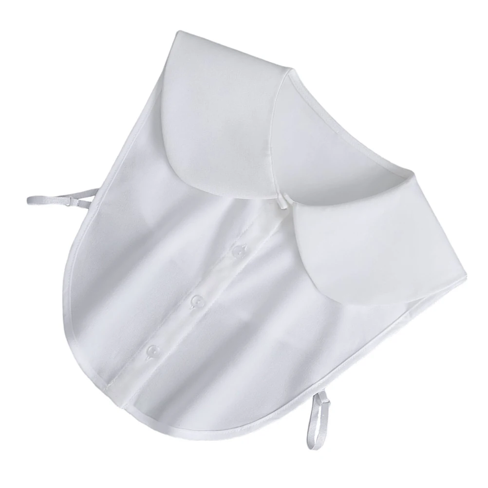 

Fake Collar Blouse Half Shirt Detachable Dickey Insert Half-shirt Chiffon Layering Round Neck