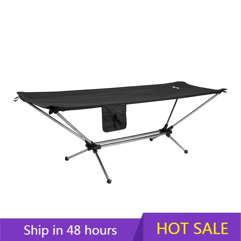 

POWER LEAP Outdoor Camping Bed Aluminum Alloy Travel Camping Bed Portable Widened Ultra-light Aluminum Alloy Folding Hammock