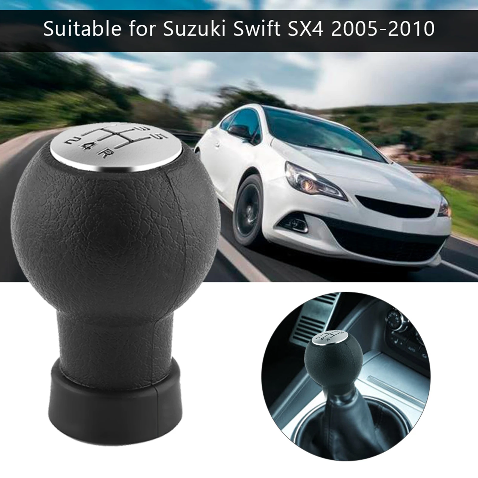 5 Speed Car Gear Shift Shifter Knob Stick Head For Suzuki Swift SX4 2005‑2010