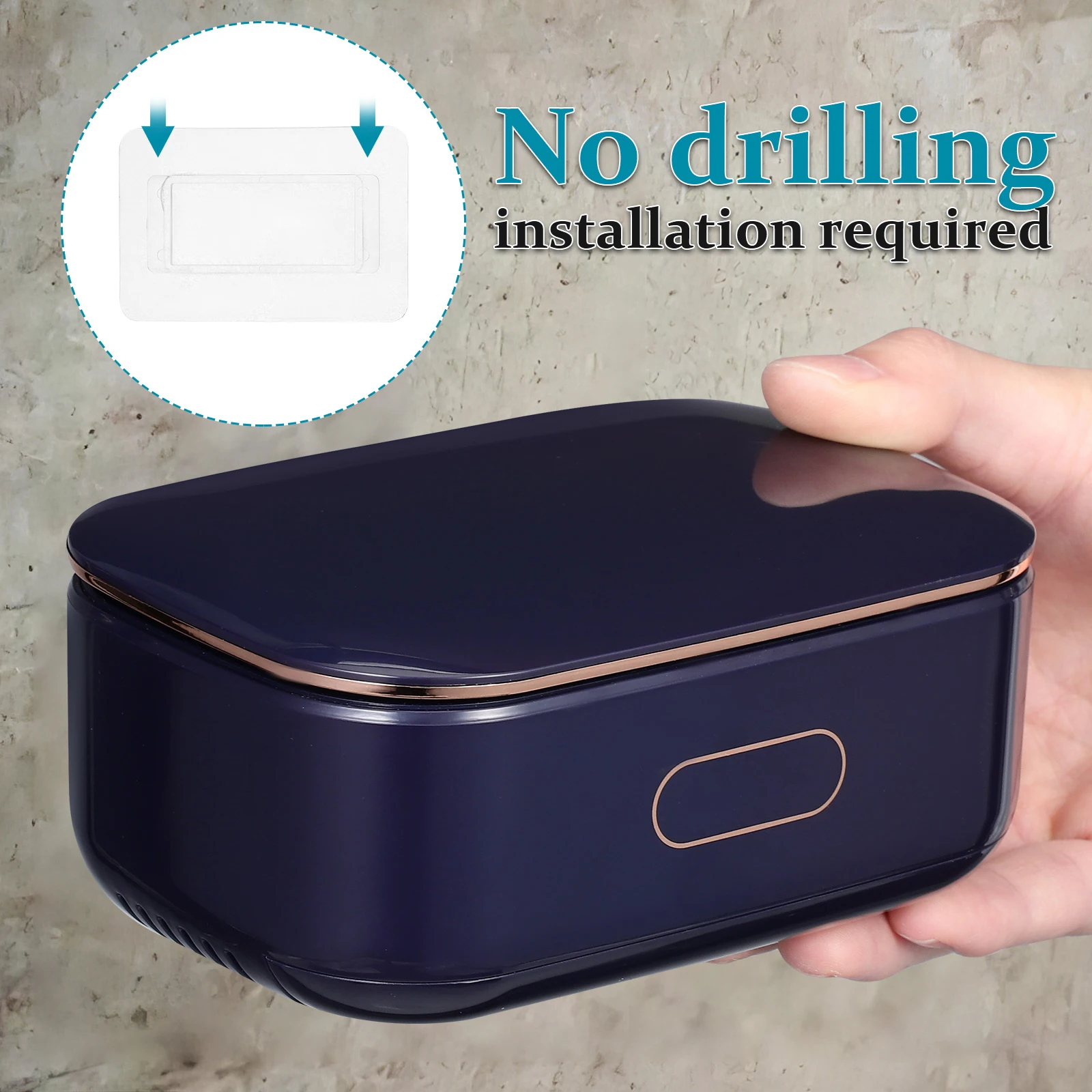 

Soap Dish Drainable Boxes Container Case Plastic Holder Storage Brackets Bathroom Kitchen Home Use ABS Material Lightweight