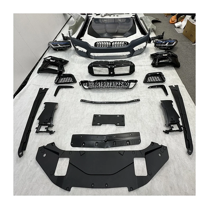 

For Car Body Kit 5 Series F10 F18 11-17 Change to 2021 for G30 G38 M-Tech Bodykit Pre Lci With Headlight Taillight Grille