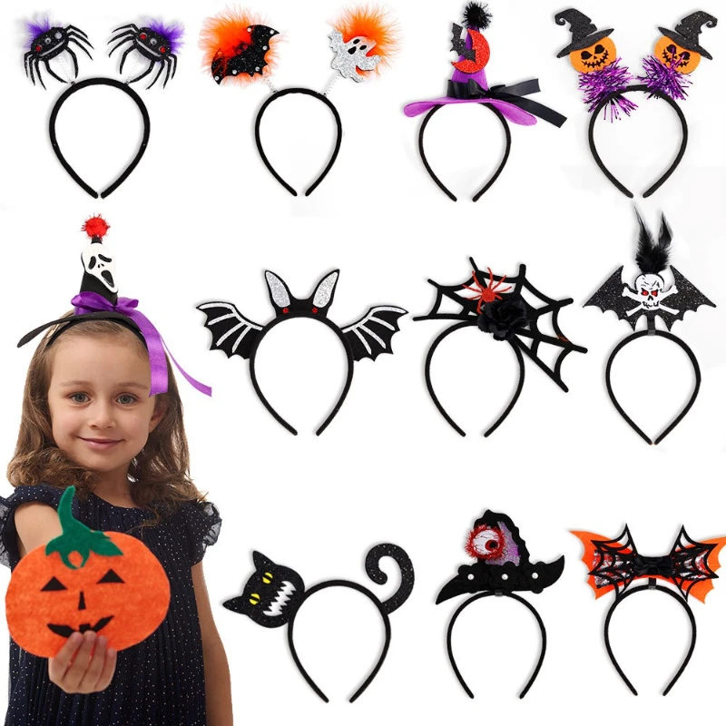 

New Halloween Party Headband, European and American Style Ghost Festival Makeup Ball, Funny Headdress, Spider Headband