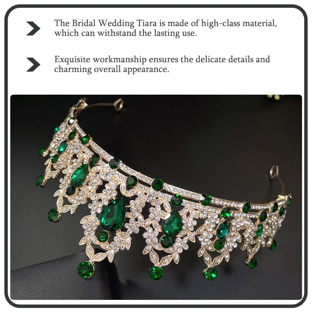 

Bridal Wedding Tiara Baroque Crown Elegant Lightweight Hair Accessory Wedding Photography Party Birthday Headband Crystal Crowns