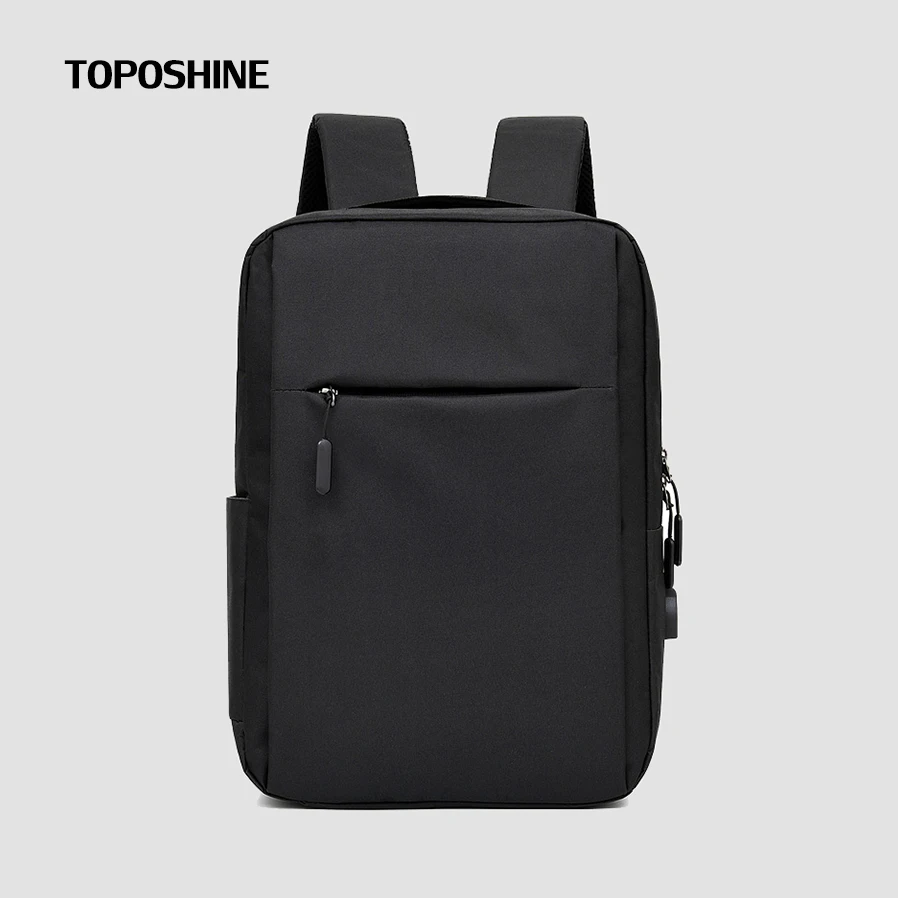 

Рюкзак Toposhine для ноутбука для мужчин и женщин, легкая Повседневная Подростковая школьная сумка из искусственной кожи