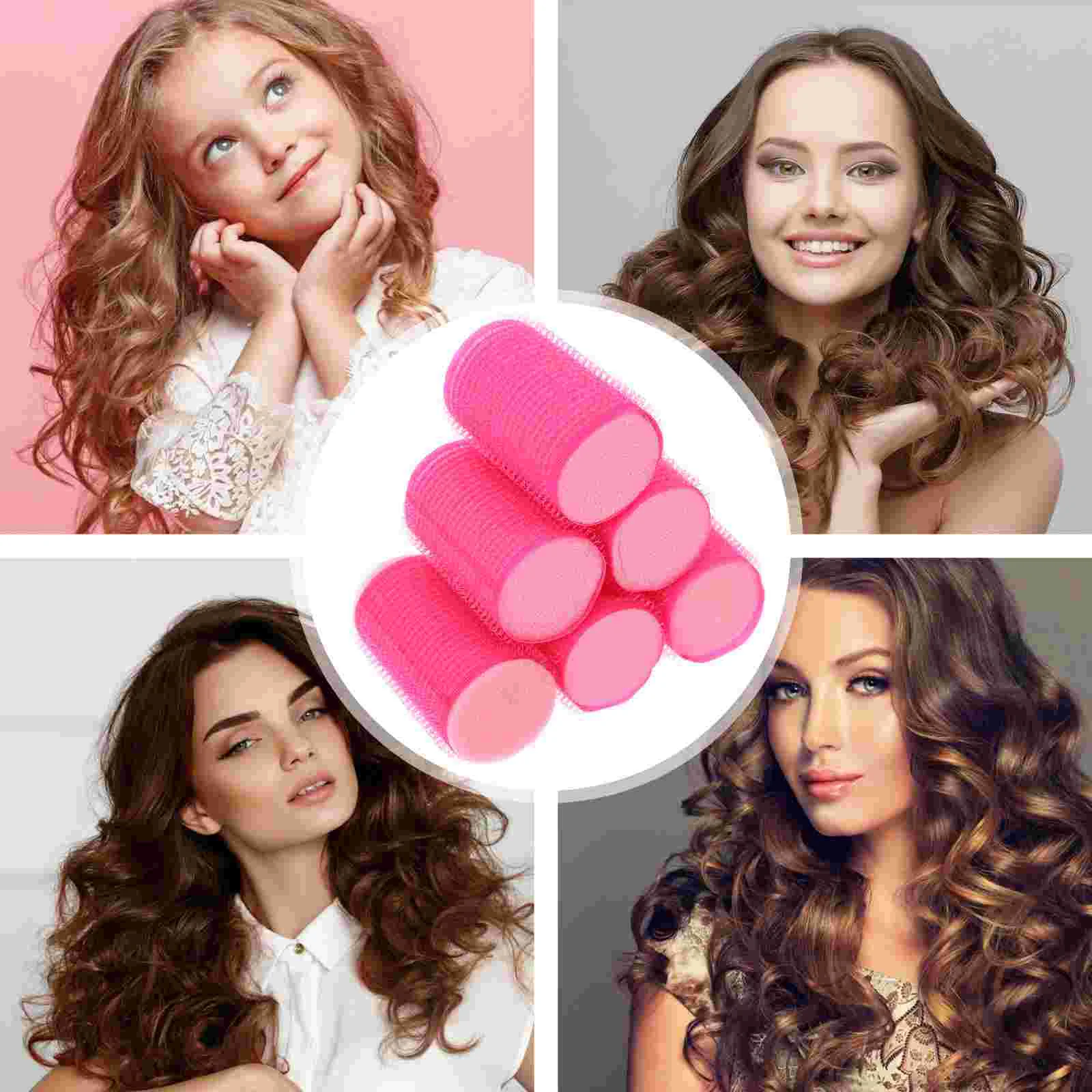 8pcs Sponge Hair Curler Self Adhesive Hair Styling Roller Hair Curlers Hairdressing Tools for Woman