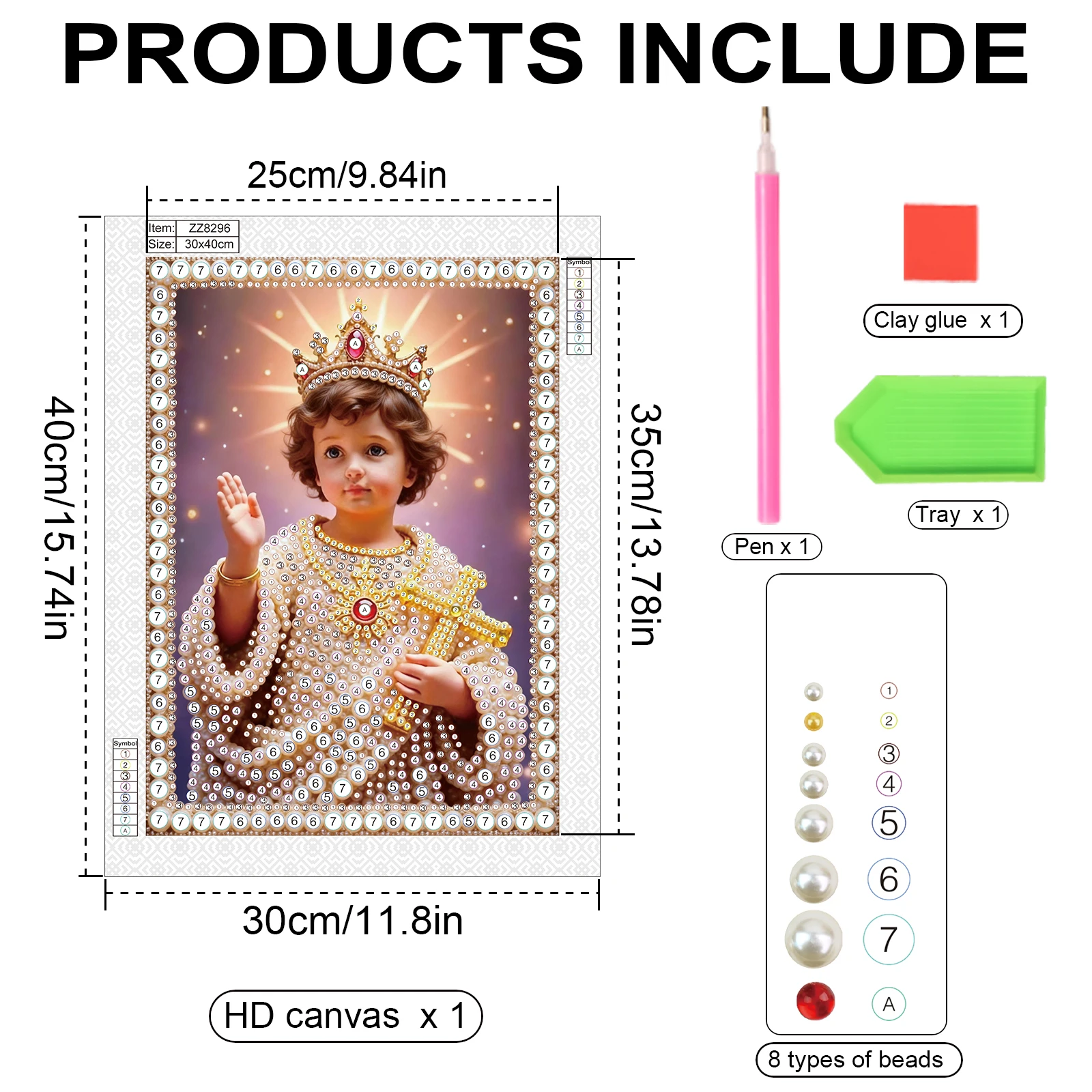 Pearl Diamond Painting Kits for Adult Beginners,Religious theme Special Shape Diamond Art Pearl Kit for Wall Decor handmade Gift