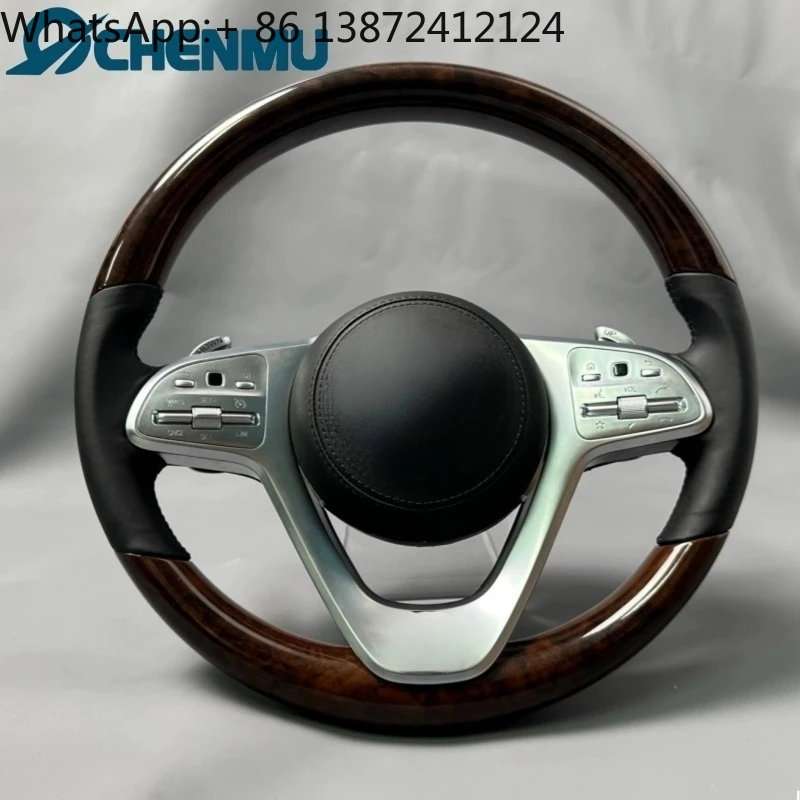 

High Quality Peach Wood Car Steering Wheel for W205 W204 W247 S Series W222 W221 W223 Peach Wood Steering Wheel
