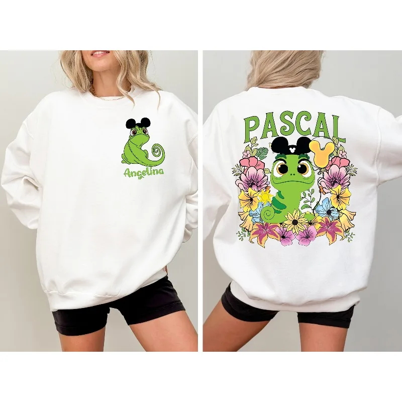 ديزني بوكاهونتاس باسكال هوديي المرأة هوديي الخريف/الشتاء جديد الرجال والنساء موضة غير رسمية ملابس الشارع