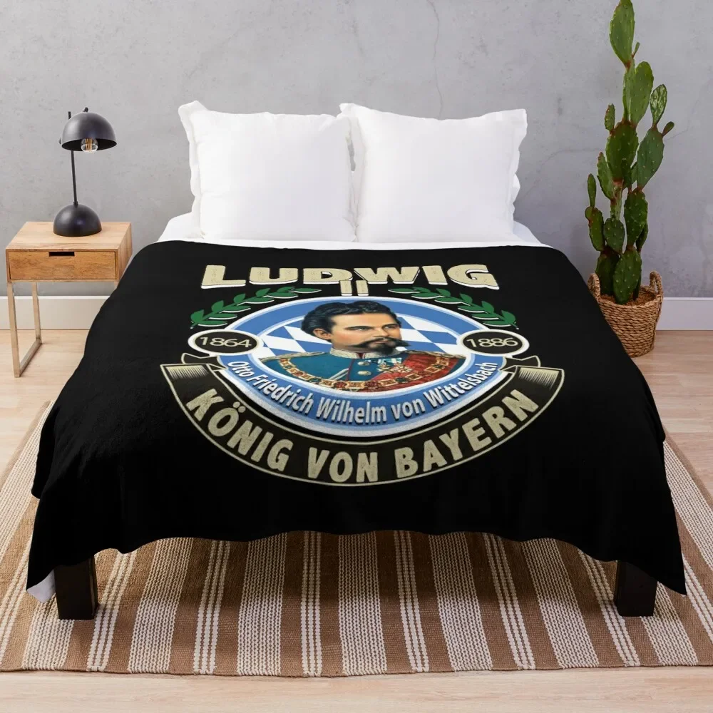 LUDWIG II - KING OF BAVARIA Throw Blanket Giant Sofa Hairy Hairys Blankets