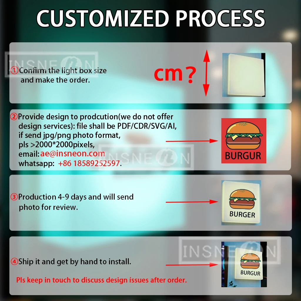 24/7 Service Single Sided Light Box Custom Acrylic Light Box Outdoor Hanging Board Advertising LightBox Sign Store Led Light Box view 6