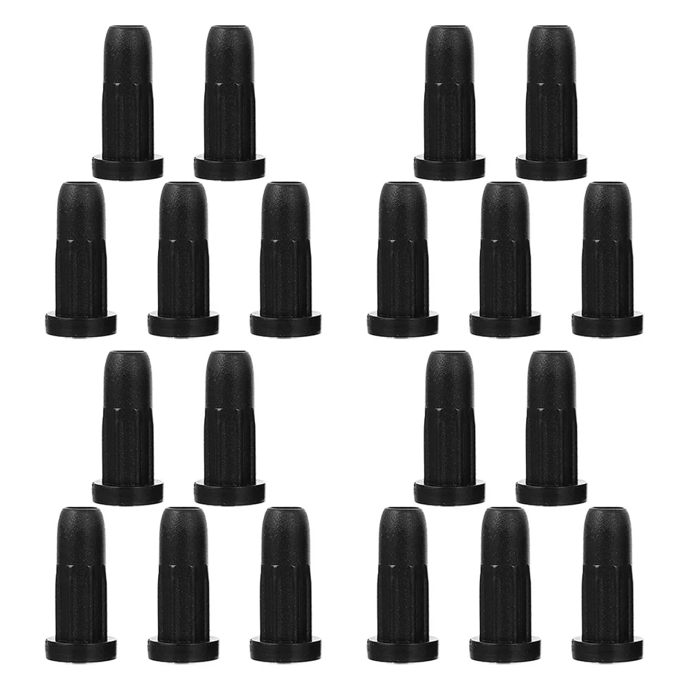 20 Pcs Caster Rubber Sleeve Swivel Socket Mounting for Chair Leg Furniture Protector