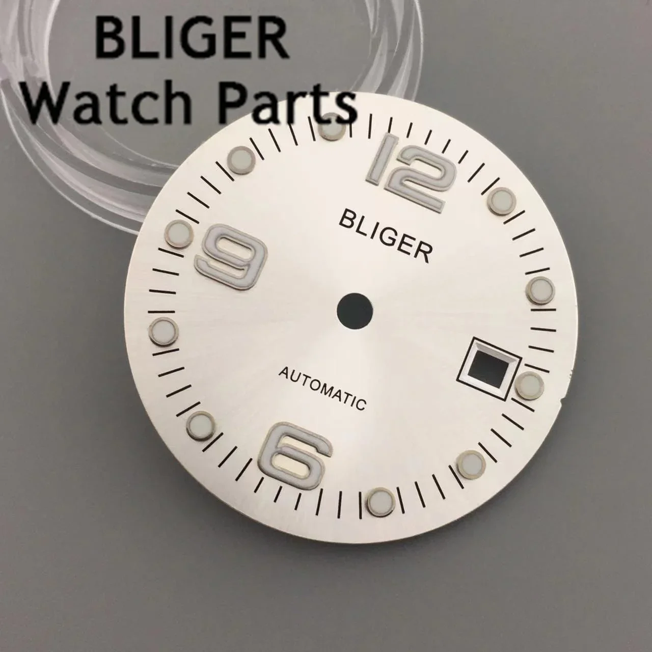 BLIGER 31.5mm Gray Black Blue Silver Sunburst Watch Dial fit ETA2824 2836 Miyota 8215 DG2813Automatic Movement Watch Parts