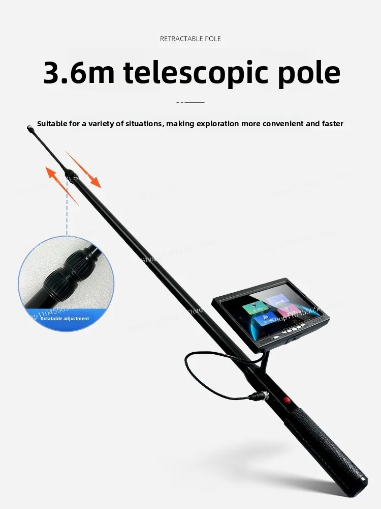 Multi-Purpose Search & Rescue Detector – HD Camera with Video & Infrared for Fire/Earthquake Rescue, Under-Vehicle Inspection