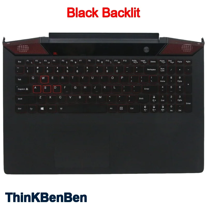 Black Upper Case Palmrest Shell Cover Backlit Keyboard For Lenovo Ideapad Y700 15 15ISK 15ACZ 5CB0K25523 5CB0K25520 5CB0K25534
